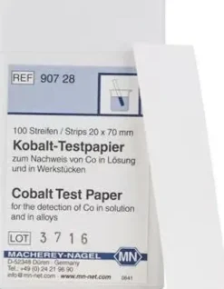 Papier test Cobalt, Languette 20 x 70 mm pour 100 déterminations