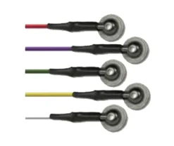 Paquet de 10 câbles (couleurs différentes), longueur 150 cm, en polyuréthane (PU)