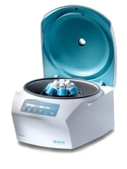 Petite centrifugeuse de paillasse EBA 280-max 6 000 tr/min capacité max de 300 ml (rotor angulaire).