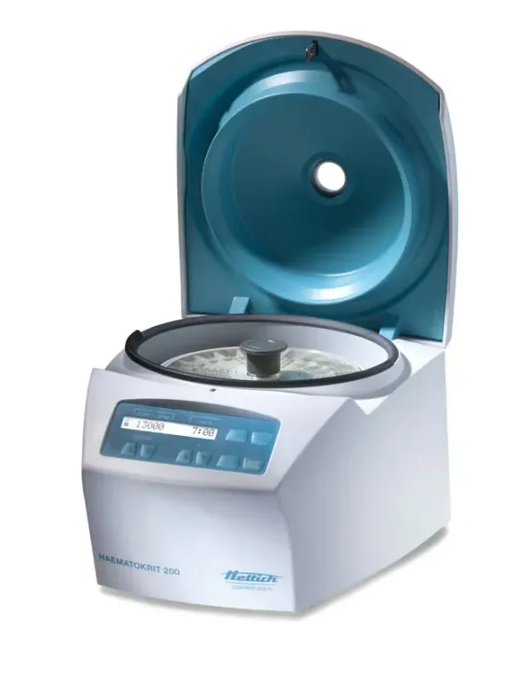 Petite centrifugeuse de paillasse HAEMATOKRIT 200 max 13 000 tr/min - capacité max de 24 capillaires