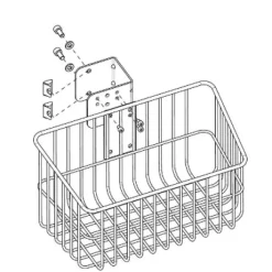 Petit panier métallique avec adaptateur de montage, pour HAMILTON-C1/T1