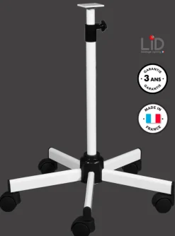 Pied roulant téléscopique 60/100 cm pour lampes LID x 1