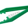 Pince anatomique fine 110 mm verte stérile x 100