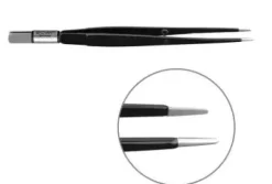 Pince bipolaire droite - l. 160 mm - pointe mousse 8 x 1 mm