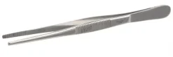 Pince brucelles longueur 300 mm bouts arrondis droits