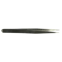 Pince de laboratoire en acier inox droite pointe fine x 2