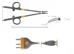 Pince de thermofusion ERGOseal à usage unique Maryland - l. 23 cm - Ø 5 mm - lot de 30: 6 boîtes de 5 pinces stériles