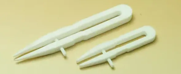 Pince PTFE bouts carrés 100 mm