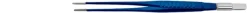 Pincette bipolaire droite - l. 19 cm - pointe mousse 2,5 mm