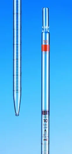 Pipette graduée classe AS 5 0,05 ml conformité certifiée