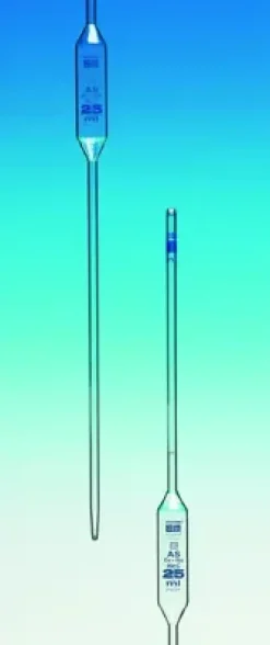 Pipette jaugée classe AS 50 ml cc graduée bleue