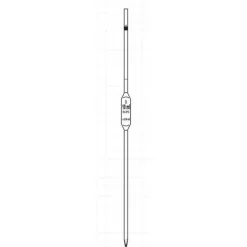 Pipette jaugée 1 trait classe B 15 ml