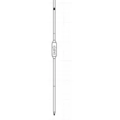Pipette jaugée 2 traits classe AS 2 ml