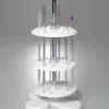 Pipette stand rotatable with 40 openings