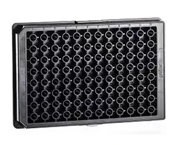 Plaque elisa 96 demi puit noir stérile haute fixation GREINER BIO-ONE x 40