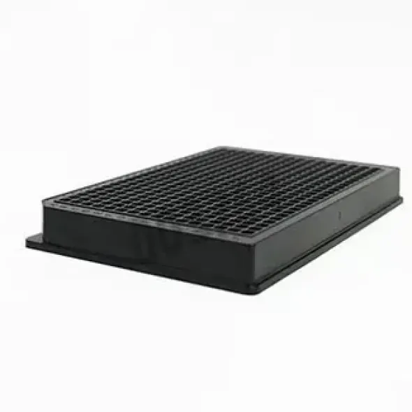 Plaque 384 flange noir cl pl tc couv stérile x 100