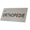 Plaque gravée - ORTHOPEDIE - clipsable - 100 x 50 mm