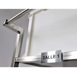 Plaque gravée - SALLE 1 - clipsable - 85 x 45 mm