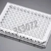 Plaque Microtest 96 puits Falcon fond plat avec couv surface pousse 0,32 cm² vol tot 0,37 ml emb indiv x 50