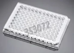Plaque Microtest 96 puits Falcon fond plat avec couv surface pousse 0,32 cm² vol tot 0,37 ml emb indiv x 50