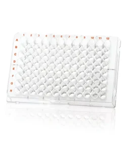Plaque microtitration brandplates 96 inertgrade ps noir transparent fond stérile x 40