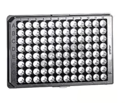 Plaque 96 puits noire fond f transparent x 40