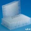 Plaque 96 puits rebord 2,2 ml naturel - emballage individuel x 50