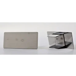 Plaque vierge - clipsable - 100 x 50 mm - lot de 10