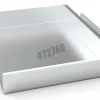 Plateau tiroir acier inox avec rail télescopique hauteur 105 mm ouverture jusqu'à 70 %, charge max 40 kg