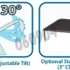 Plateforme empilable 300 x 300 mm tapis lisse - Ref : BR1000-STACK