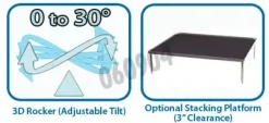 Plateforme empilable 300 x 300 mm tapis lisse - Ref : BR1000-STACK