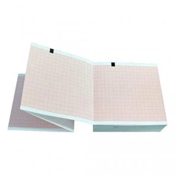 Pliage quadrillé pour moniteur Nihon Kodhen FQS50-2-100 - 50 x 100 mm - 250 pages - 1 boîte de 20