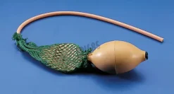 Poire double avec filet caoutchouc rouge Ø 46 mm