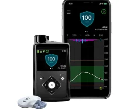 Pompe à insuline externe Minimed 780G avec réservoir 1,8 ml Technologie Smartguard Boucle semi fermée, version mg