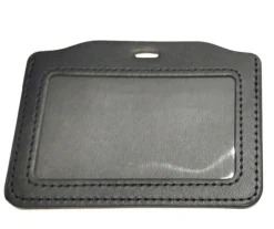 Porte-badge cuir CB 1 face transparente horizontal lot de 100 pcs