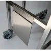 Porte-fiche A4 - inox - pour chariot