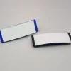 Porte-nom bleu rectangulaire 2.2 x 6.3 cm épingle lot de 25 pcs