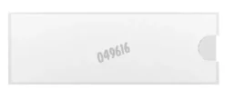 Porte-étiquettes en PP transparent avec face adhésive x 20