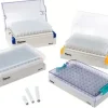 Portoir de type latch rack de 96tubes MATRIX 2d stérile volume 1,4 ml fond V x 10 x 96