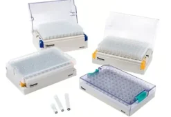 Portoir de type latch rack de 96tubes MATRIX 2d stérile volume 1,4 ml fond V x 10 x 96