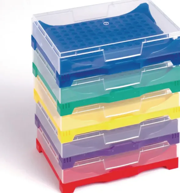 Portoir empilable starPCR coloris assortis x 5