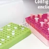 Portoir 96 microtubes jaune