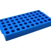 Portoir pour tubes cryogéniques lock-rack 50 emplacements bleu x 4