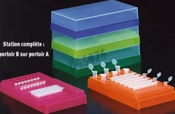 Portoir 96 tubes PCR assortis x 5