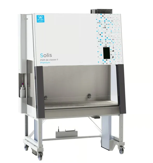 Poste de sécurité microbiologique classe 2 avec 2 filtres - système de biodécontamination intégré Solis 1500 Premium