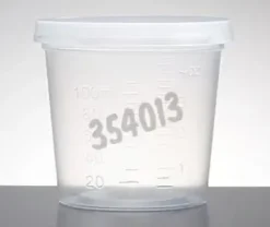 Pot avec couvercle PE stérile 110 ml Falcon x 100