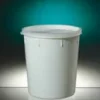 Pot conique 400 ml PP blanc hauteur 100 mm Ø 85 mm cape rentrante coiffante naturel x 460