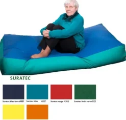 Pouf-poire Kreta - XL, en tissu Suratec - 200 x 140 x 27 cm- poids limite 150 kg