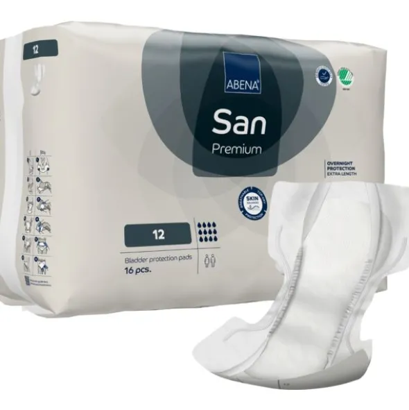 Protection anatomique Abena San 12 premium - 1 carton de 64 unités
