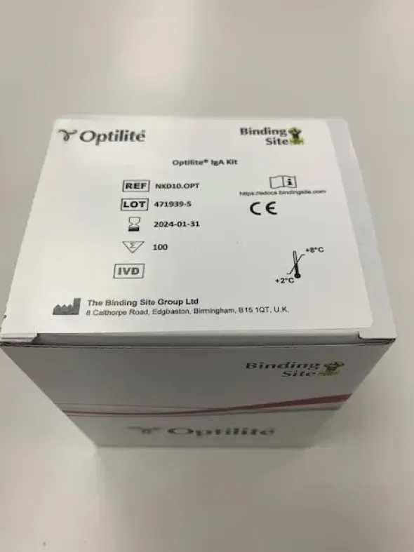 PROT - IgA OPTILITE - Coffret 100 tests - tranche 1